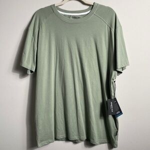 KENNETH COLE - The‎ Mobility Knit Shirt, Wheatgrass Green, XX